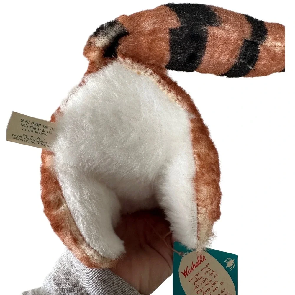 Vintage 1960s Douglas Cuddle Toys Raccoon Plush Pride of America Tagged